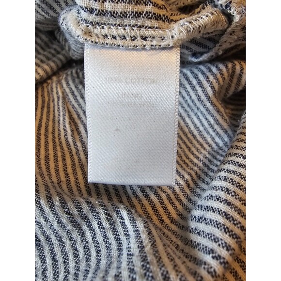 Anthropologie Sunday In Brooklyn Top Med blue striped flare waist - Picture 4 of 4